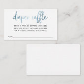 Carte D'accompagnement Billet rabat pour Baby shower (Devant / Derrière)