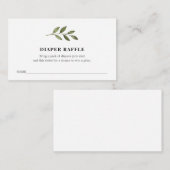 Carte D'accompagnement Billet rabat pour Baby shower (Devant / Derrière)