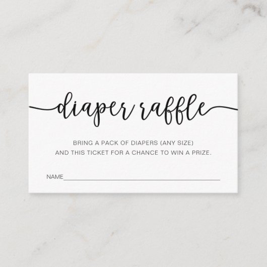 Carte D'accompagnement Billet rabat pour Baby shower (Devant)