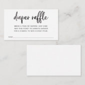 Carte D'accompagnement Billet rabat pour Baby shower (Devant / Derrière)