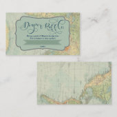 Carte D'accompagnement Billet rabat pour un Baby shower d'aventure (Devant / Derrière)