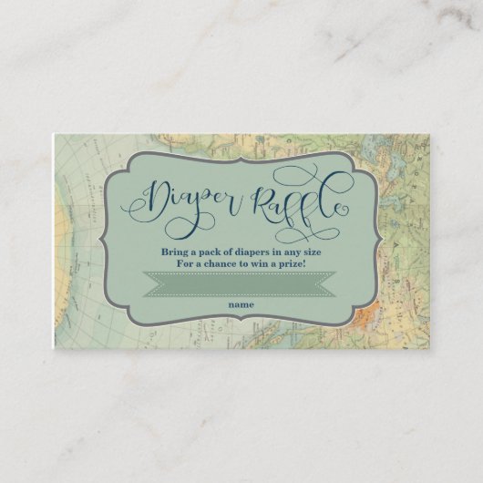 Carte D'accompagnement Billet rabat pour un Baby shower d'aventure (Devant)