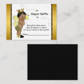 Carte D'accompagnement Billet Raffle pour bière de garçon afro-américain (Devant / Derrière)