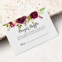 Billet Rustique Blush Bourgogne Floral Diaper