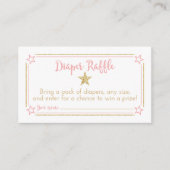 Carte D'accompagnement Billet Twinkle Little Star Rose Gold Diaper (Devant)