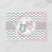 Carte D'accompagnement Billet Twins Cravate Tutu Diaper Raffle (Dos)