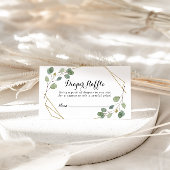 Carte D'accompagnement Billet vert géométrique Eucalyptus Déchets