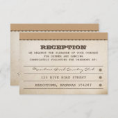 Carte D'accompagnement billets d'accueil mariage (Devant / Derrière)