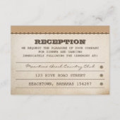 Carte D'accompagnement billets d'accueil mariage (Devant)