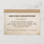 Carte D'accompagnement billets d'accueil mariage (Dos)