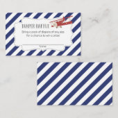 Carte D'accompagnement Billets de Diaper Raffle (Devant / Derrière)