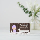 Carte D'accompagnement Billets de rabat à rabat pour les filles Lavender (Debout devant)