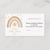 Carte D'accompagnement Billets de rabat Boho Rainbow Baby shower (Devant)