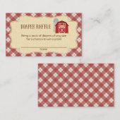 Carte D'accompagnement Billets de rabat de Baby shower agricole (Devant / Derrière)