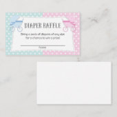 Carte D'accompagnement Billets de rabat de la fête de révélation de genre (Devant / Derrière)