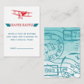 Carte D'accompagnement Billets de rabat de l'avion (Devant / Derrière)