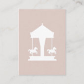 Carte D'accompagnement Billets de roulette de carrousel (Dos)