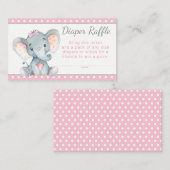 Carte D'accompagnement Billets de roulettes de couches pour filles (Devant / Derrière)