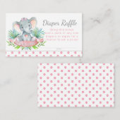 Carte D'accompagnement Billets de roulettes de couches pour filles (Devant / Derrière)