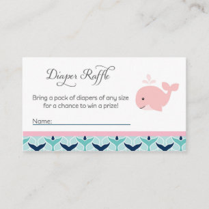 Carte D'accompagnement Billets de roussettes de Baby shower de baleine