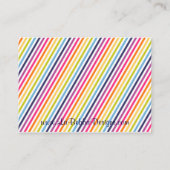 Carte D'accompagnement Billets de rousseur Baby shower arc-en-ciel (Dos)