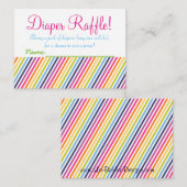 Carte D'accompagnement Billets de rousseur Baby shower arc-en-ciel (Devant / Derrière)