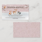 Carte D'accompagnement Billets de rousseur Baby shower de bois (Devant / Derrière)