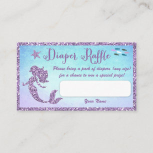 Carte D'accompagnement Billets de rousseur Baby shower de sirène
