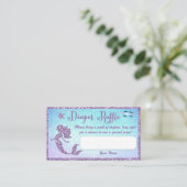 Carte D'accompagnement Billets de rousseur Baby shower de sirène (Debout devant)