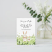 Carte D'accompagnement Billets de rousseur baby shower | Petit Lapin (Debout devant)