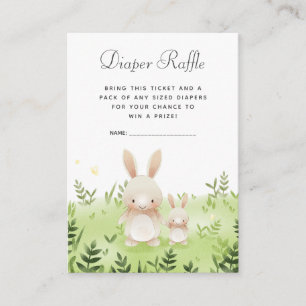 Carte D'accompagnement Billets de rousseur baby shower   Petit Lapin