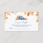 Carte D'accompagnement Billets de rousseur Blue Truck & Little Citrouille (Devant)