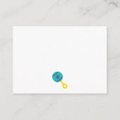 Carte D'accompagnement Billets de rousseur de baby shower avec billets Tu (Dos)