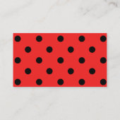Carte D'accompagnement Billets de rousseur de Baby shower Little Ladybug (Dos)