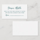 Carte D'accompagnement Billets de rousseur de couches (Devant / Derrière)