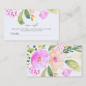 Carte D'accompagnement Billets de rousseur de couches (Devant / Derrière)