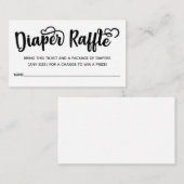 Carte D'accompagnement Billets de rousseur de couches (Devant / Derrière)