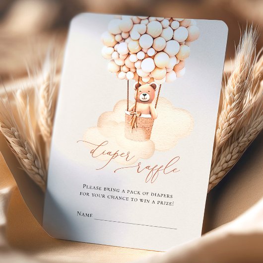 Carte D'accompagnement Billets de rousseur de couches de ballons d'ours B