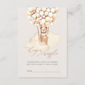 Carte D'accompagnement Billets de rousseur de couches de ballons d'ours B (Devant)