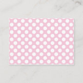 Carte D'accompagnement Billets de rousseur de singe-Bébé fille (Dos)