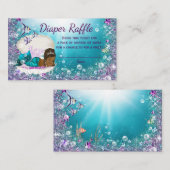 Carte D'accompagnement Billets de rousseur de sirène afro-américain (Devant / Derrière)