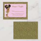 Carte D'accompagnement Billets de rousseur Little Princess Diaper, ethniq (Devant / Derrière)