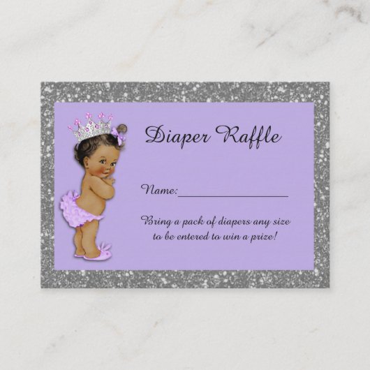 Carte D'accompagnement Billets de rousseur Little Princess Diaper, Étnic  (Devant)