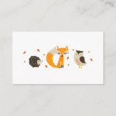 Carte D'accompagnement Billets de rousseur pour animaux de bois (Dos)