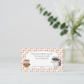 Carte D'accompagnement Billets de rousseur pour animaux de bois (Debout devant)