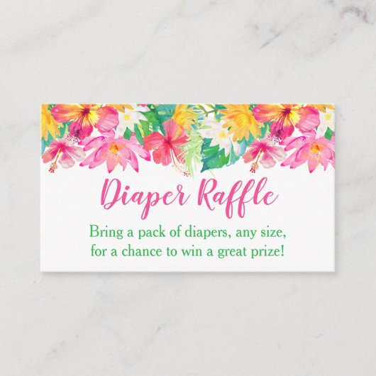 Carte D'accompagnement Billets de rousseur rose floral tropical (Devant)