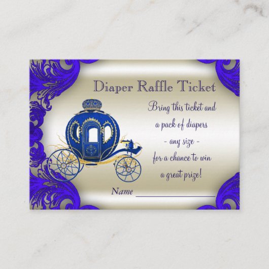 Carte D'accompagnement Billets de rousseur Royal Prince Diaper (Devant)