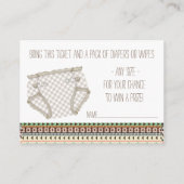 Carte D'accompagnement Billets de rousseur Tribal Diaper (Dos)