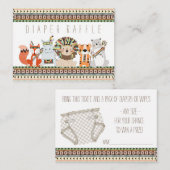 Carte D'accompagnement Billets de rousseur Tribal Diaper (Devant / Derrière)