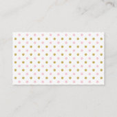 Carte D'accompagnement Billets de tombola couche licorne visage (Dos)